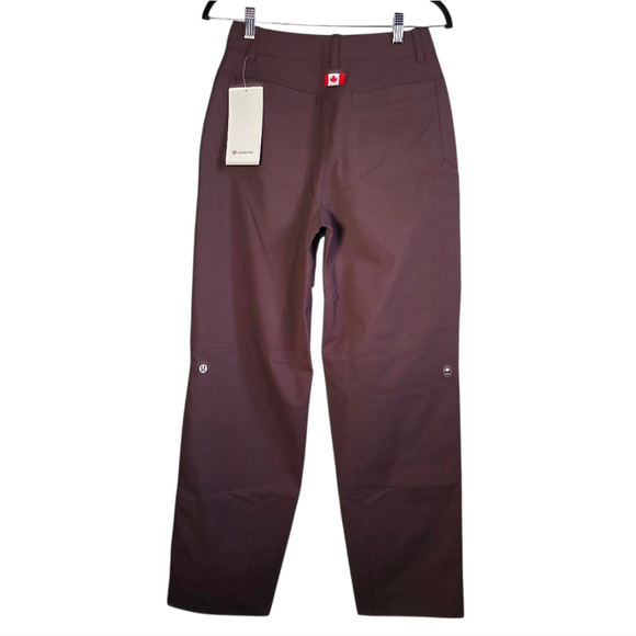 Lululemon Carpenter HR Pant TCA Water Repellent Barrel Leg Pants Brown Size 26 - Picture 3 of 10